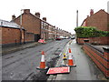 Road re-surfacing in Crewe