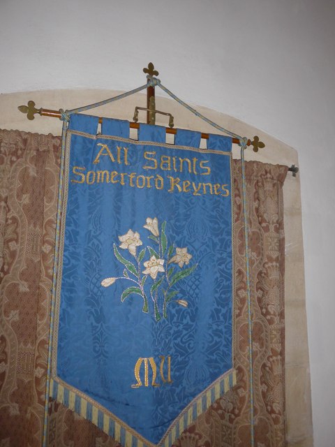 All Saints, Somerford Keynes: banner (i)