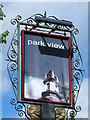 Sign for the park  view, Preston Drove / Surrenden Road, BN1