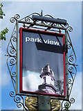 TQ3006 : Sign for the park  view, Preston Drove / Surrenden Road, BN1 by Mike Quinn