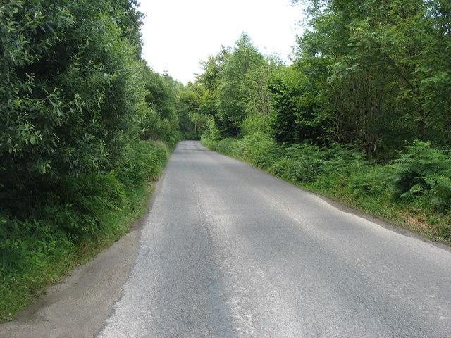 Minor road heading for Aughrim