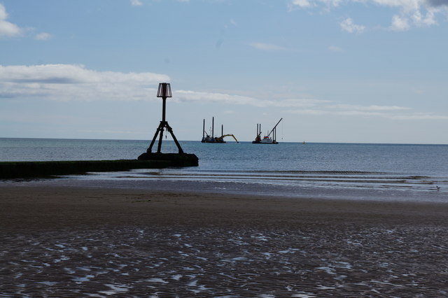 Sewage outfall buoy, South Bay,... © Ian S :: Geograph Britain and Ireland