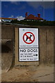 No dogs allowed on beach