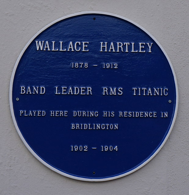 Blue plaque for Wallace Hartley