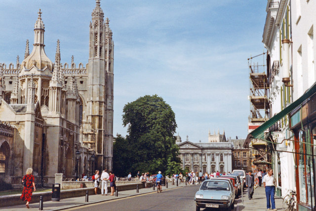 Cambridge: King's Parade, 1990
