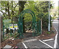 NE entrance to Cwmdonkin Park, Swansea