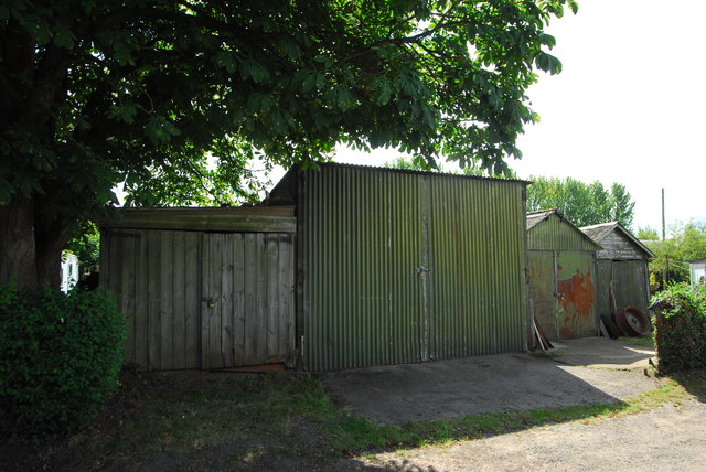 A motley assortment of sheds