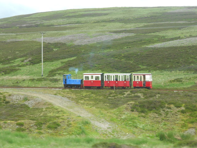 Steam train between Leadhills and Wanlockhead