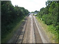 Beaconsfield: Railway towards Beaconsfield station