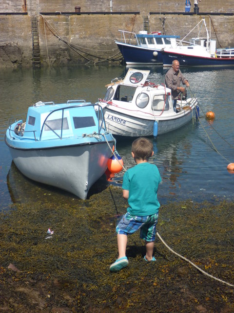Coastal Berwickshire : Pulling The Boats Ashore