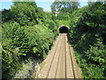 Entrance to railway tunnel