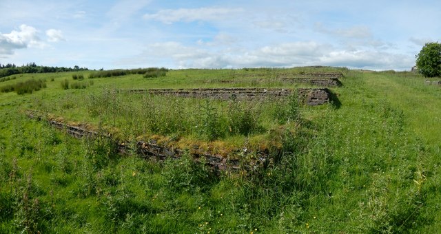 Remains of accommodation camp