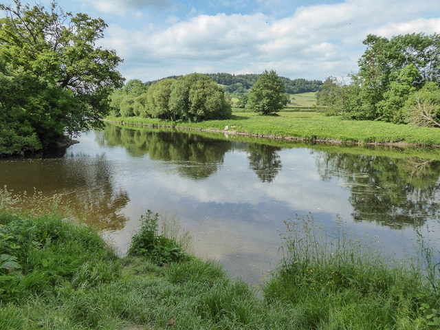 Junction of River Irfon and River Wye, Builth Wells, Powys