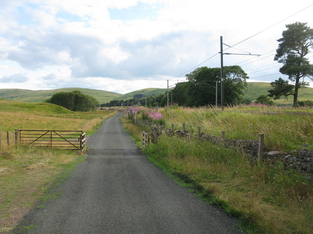 Cattle Grid on a minor road south of Abington