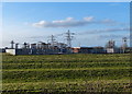 Electricity sub station near Kibworth Road