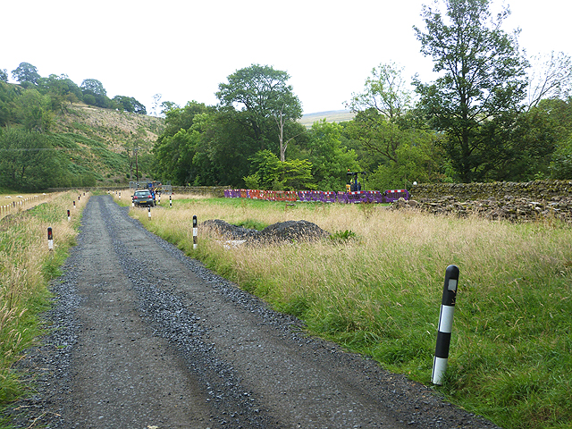 Road diversion on the way to Barhaugh Hall