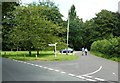 Road junction at Glasshouse Inn