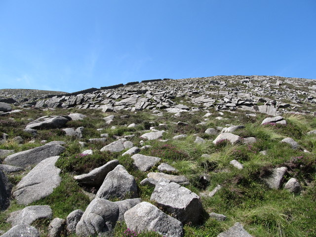 Boulder field and rock steps on the... © Eric Jones cc-by-sa/2.0 ...