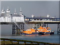 TV6198 : RNLI Lifeboats fire fighting at Eastbourne Pier by PAUL FARMER