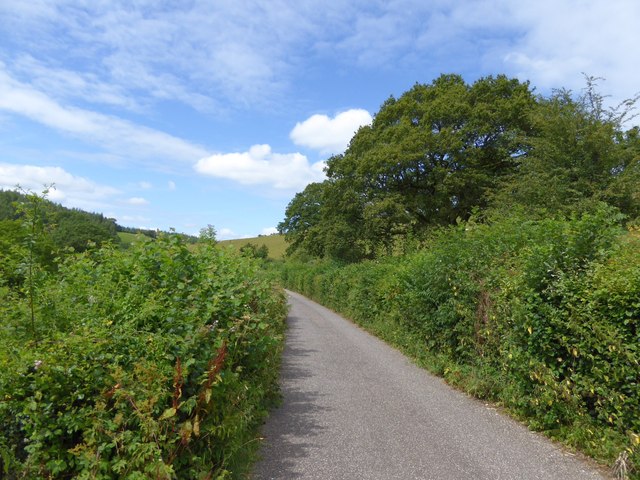 The road to Huntsham
