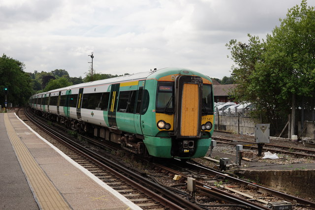 Arriving at Oxted © Peter Trimming :: Geograph Britain and Ireland