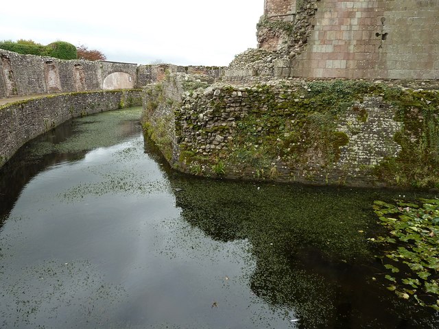 Raglan Castle - Moat - southeastern section