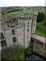 SO4108 : Raglan Castle - The Gatehouse from the Great Tower by Rob Farrow