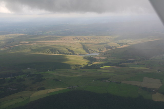 Gorpley Reservoir From Todmorden: Aerial... © Chris Cc-by-sa/2.0 ...