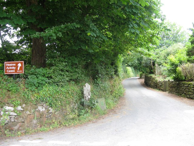 Road west from Heatree Cross