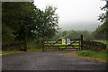 Entrance to Balkello woodland, near Auchterhouse