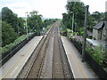 View from Footbridge at Ben Rhydding Station - looking towards Guiseley