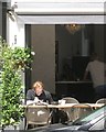 TQ2782 : Lunch in the sun, Melcombe Street by Robin Stott