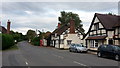 Bosbury village, looking east from The Bell Inn