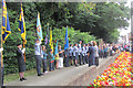 SP9211 : The Flag Party at the Unveiling, Tring Memorial Garden by Chris Reynolds