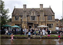 SP1620 : Paddling in the Windrush,  Bourton-on-the-Water by Jaggery