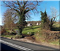 Track to houses on the north side of Brecon Road west of Abergavenny