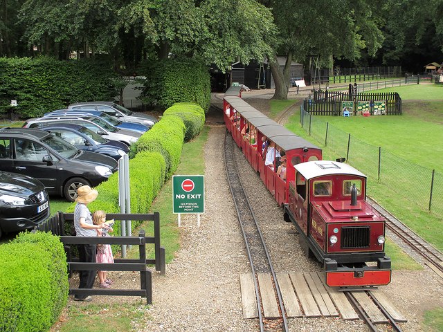 Audley End Miniature Railway - a view from the footbridge