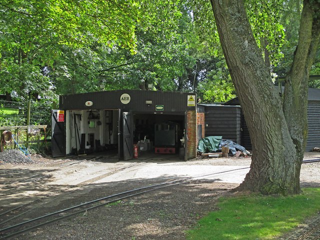 Audley End Miniature Railway: the engine shed