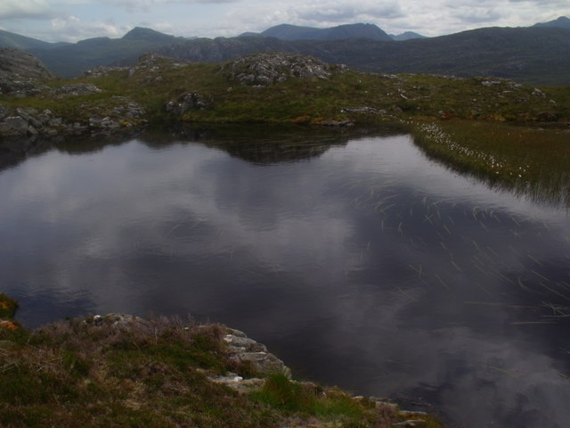 'Summit reservoir' on Carn Loch nan Eun above Glen Elchaig