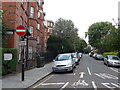 Looking from  Ixworth Place into Elystan Street