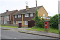 Letter box and houses on St Saviour