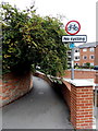 SU1429 : No cycling along Water Lane, Salisbury by Jaggery