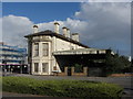 Derelict Bute Road railway station building