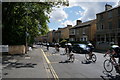 Cyclists on the High Street, Boston Spa