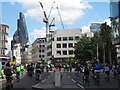 Freecycle riders on Queen Victoria Street