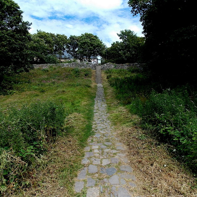 Path east from the cathedral, St David's