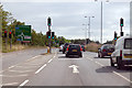 A40 approaching Over roundabout