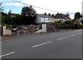 ST2999 : Fenced-off site of the Masons Arms pub in Griffithstown, Pontypool by Jaggery