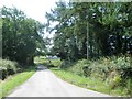 Road south of turning for Coombe