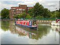 SK9871 : Narrowboat on the Witham Navigation by David Dixon